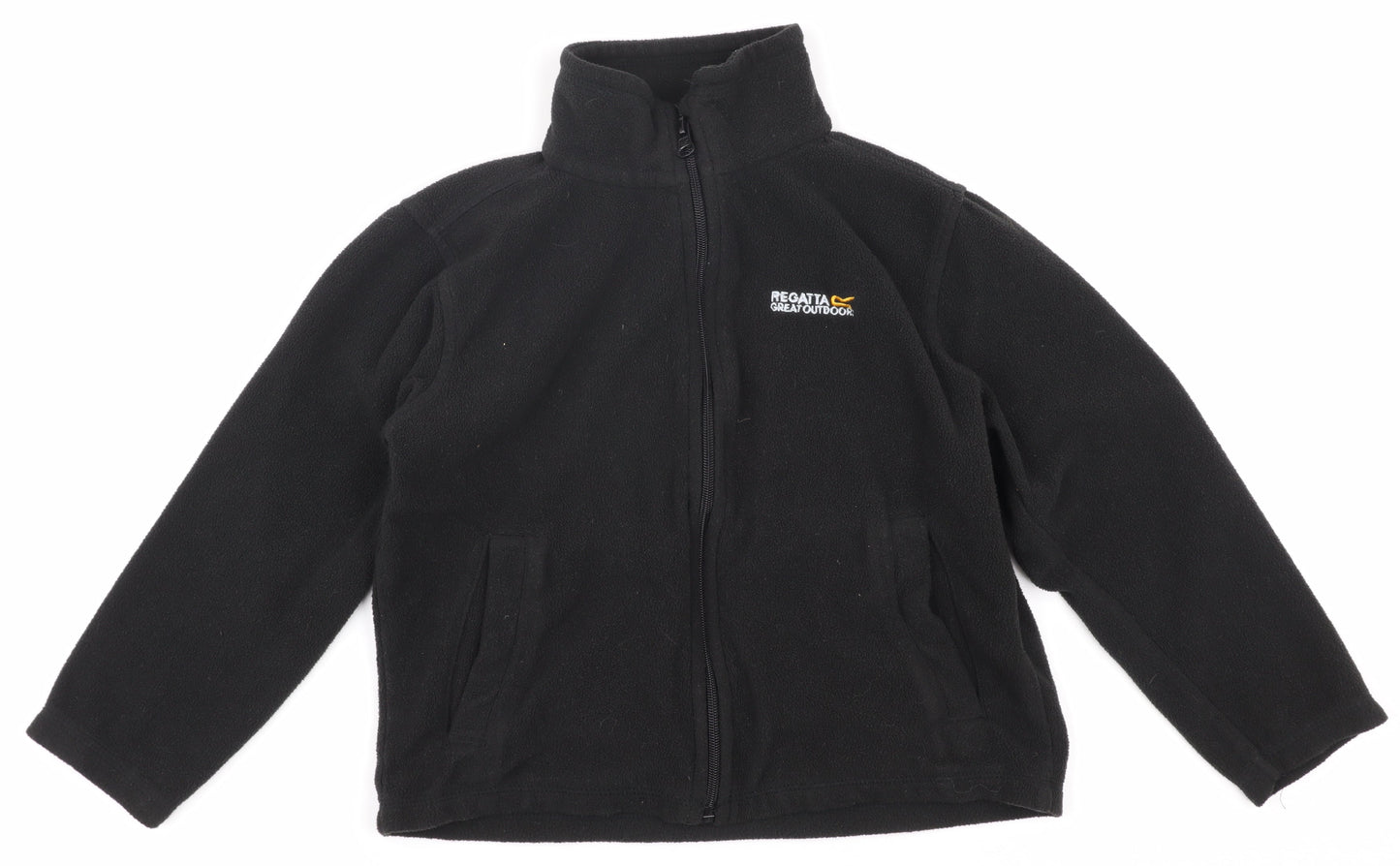 Regatta Boys Black Fleece Full Zip Sweatshirt 7-8 Years