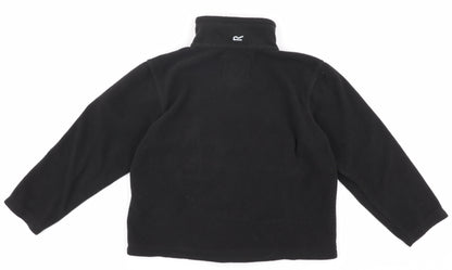 Regatta Boys Black Fleece Full Zip Sweatshirt 7-8 Years