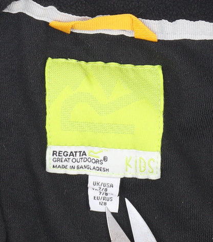 Regatta Boys Black Fleece Full Zip Sweatshirt 7-8 Years