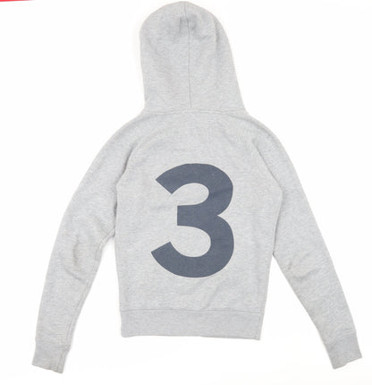Womens UK Size 6 Jack Wills Grey Full Zip Hoodie