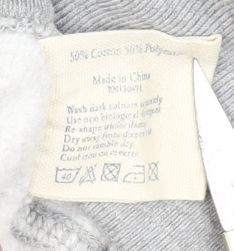 Womens UK Size 6 Jack Wills Grey Full Zip Hoodie