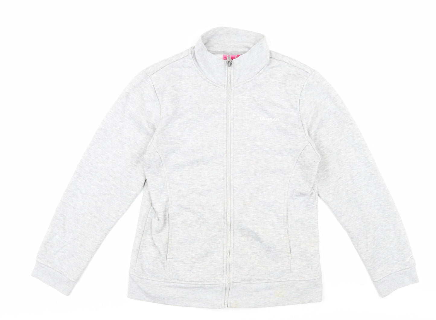 Womens UK Size 12 LA Gear Grey Full Zip Sweatshirt