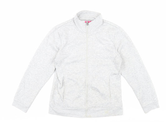 Womens UK Size 12 LA Gear Grey Full Zip Sweatshirt