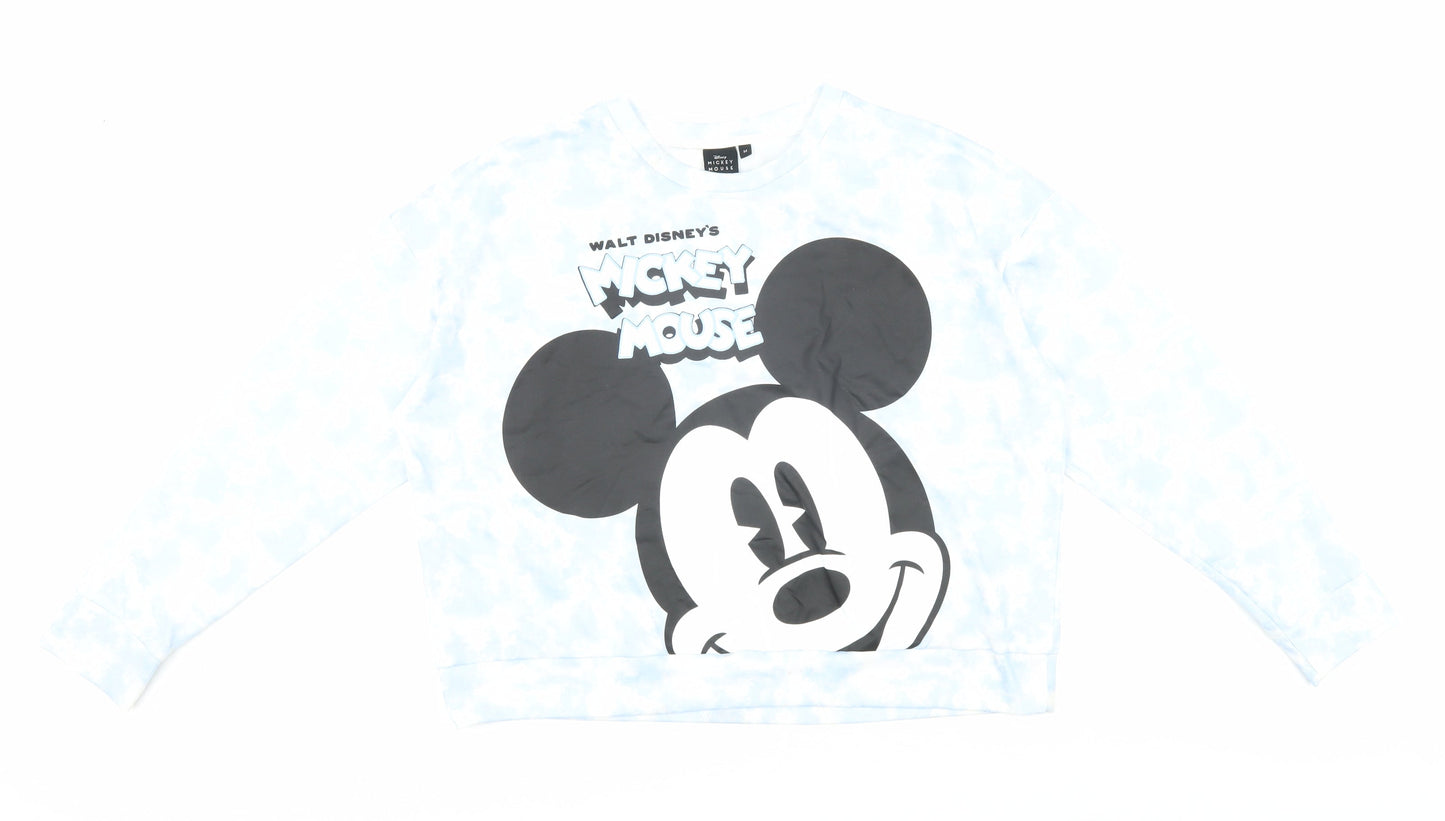Disney Unisex Adults White Mickey Mouse Sweatshirt M