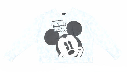 Disney Unisex Adults White Mickey Mouse Sweatshirt M