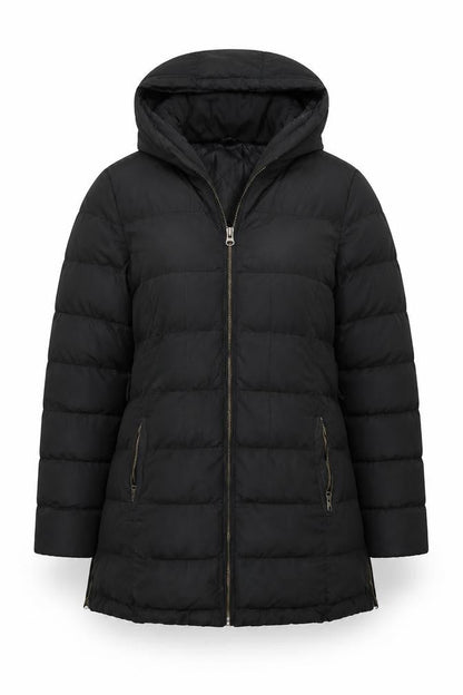 Womens UK Size 14 Golddigga Black Puffer Jacket