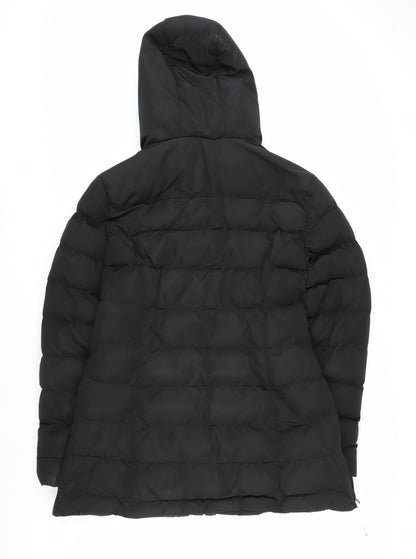 Womens UK Size 14 Golddigga Black Puffer Jacket
