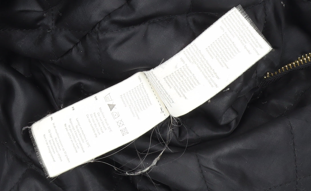 Womens UK Size 14 Golddigga Black Puffer Jacket