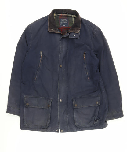 Mens UK Size L Marks and Spencer Blue Military Jacket