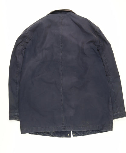 Mens UK Size L Marks and Spencer Blue Military Jacket