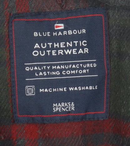 Mens UK Size L Marks and Spencer Blue Military Jacket