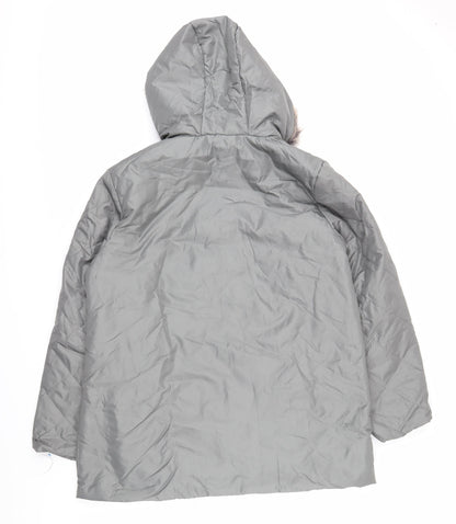 Womens UK Size M Anne De Lancay Grey Puffer Jacket