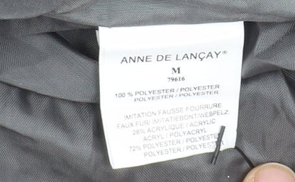 Womens UK Size M Anne De Lancay Grey Puffer Jacket