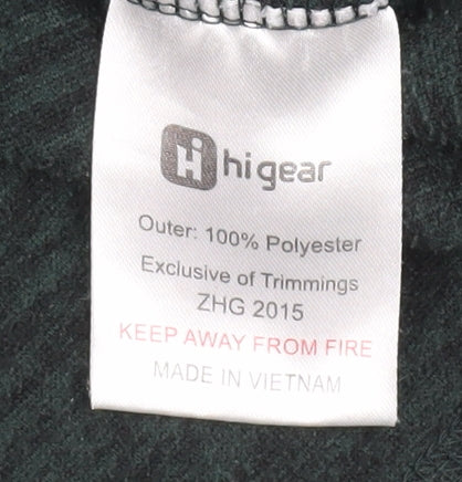 Mens UK Size XL Hi Gear Green 1/4 Zip Sweatshirt