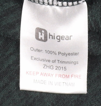 Mens UK Size XL Hi Gear Green 1/4 Zip Sweatshirt