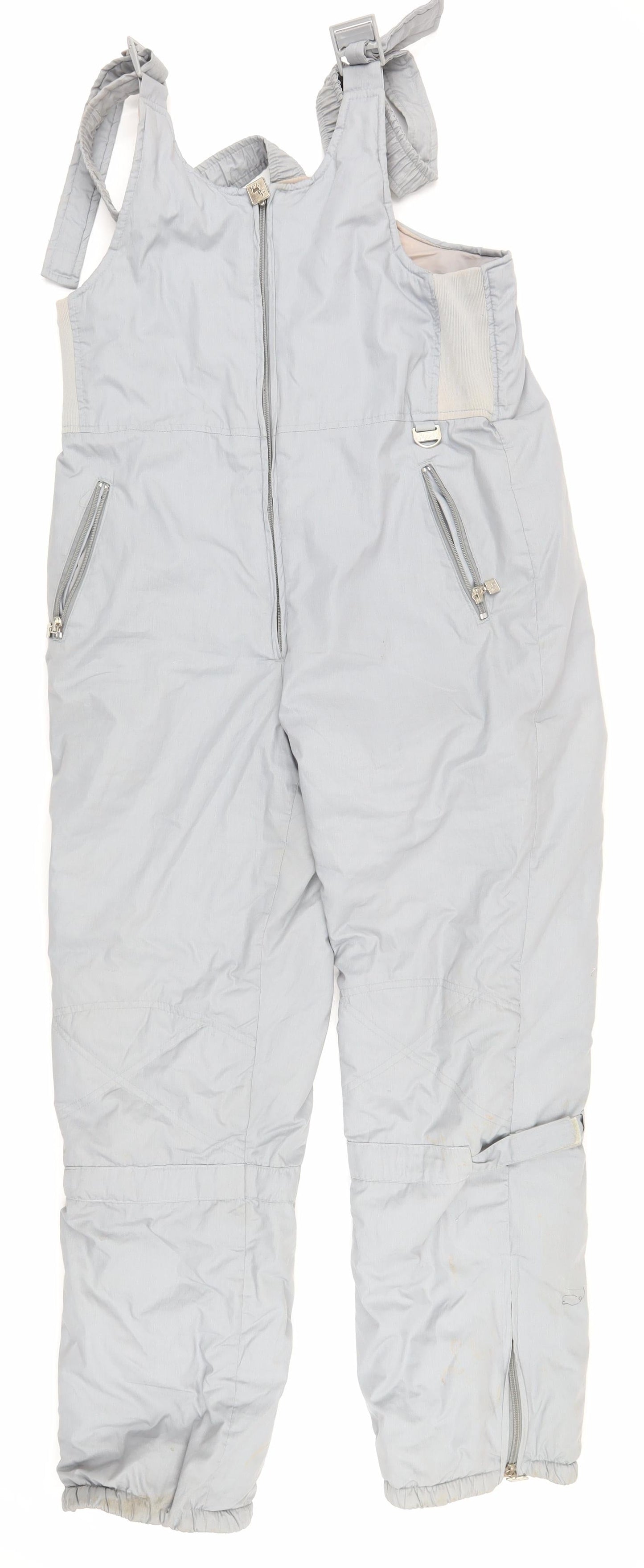 Rodeo Grey Snow Pants Unisex Adults Relaxed Fit Size 10