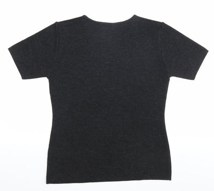 Womens UK Size 10 Debenhams Black Pullover Jumper