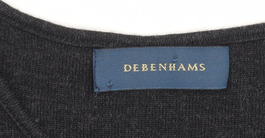 Womens UK Size 10 Debenhams Black Pullover Jumper
