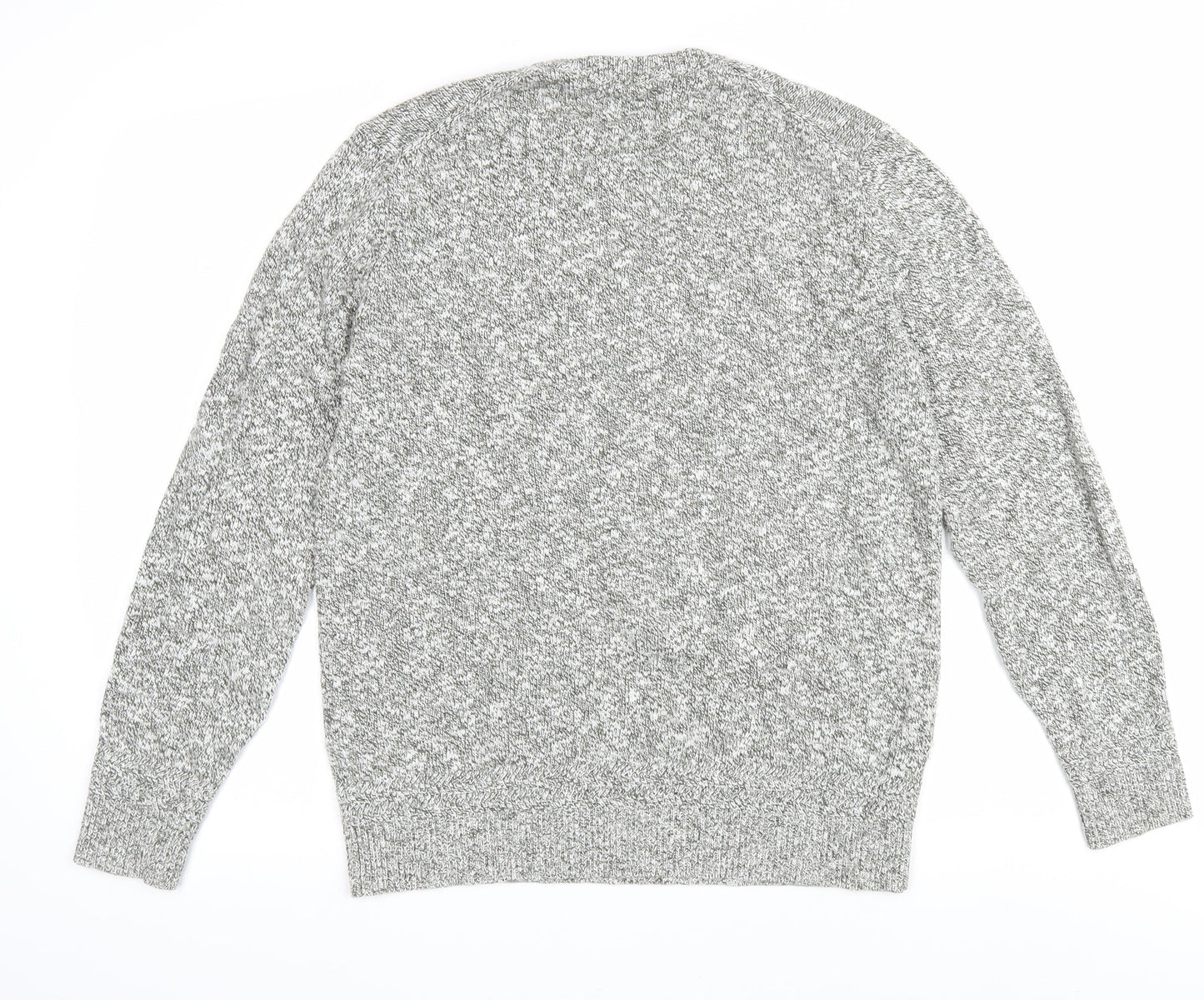 Mantaray Men's Grey S Chunky-Knit Pullover Jumper
