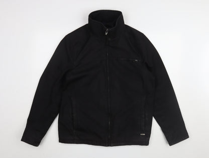 Mens UK Size S Calvin Klein Black Windbreaker Coat