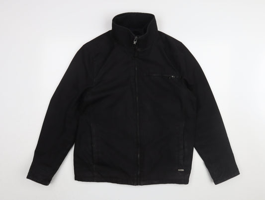 Mens UK Size S Calvin Klein Black Windbreaker Coat