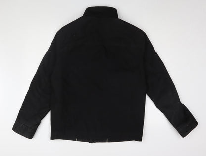 Mens UK Size S Calvin Klein Black Windbreaker Coat