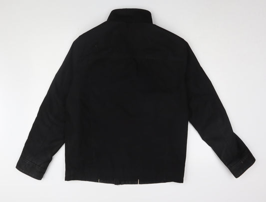 Mens UK Size S Calvin Klein Black Windbreaker Coat