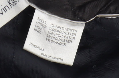 Mens UK Size S Calvin Klein Black Windbreaker Coat