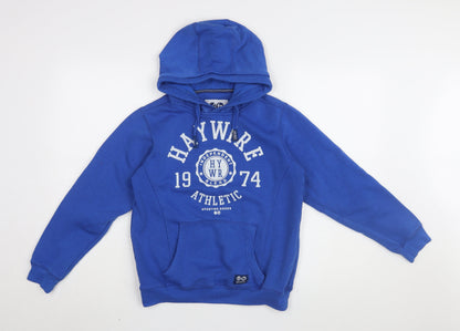 Haywire Boys Blue Hoodie Large Logo Graphic LB