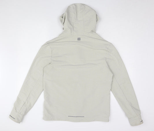 Unisex Adults UK Size M DECATHLON Grey Windbreaker Coat