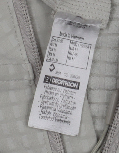Unisex Adults UK Size M DECATHLON Grey Windbreaker Coat