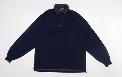 TOG 24 Men's Blue Long Sleeve Polo L