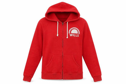 Womens UK Size 10 Jack Wills Red Full Zip Hoodie
