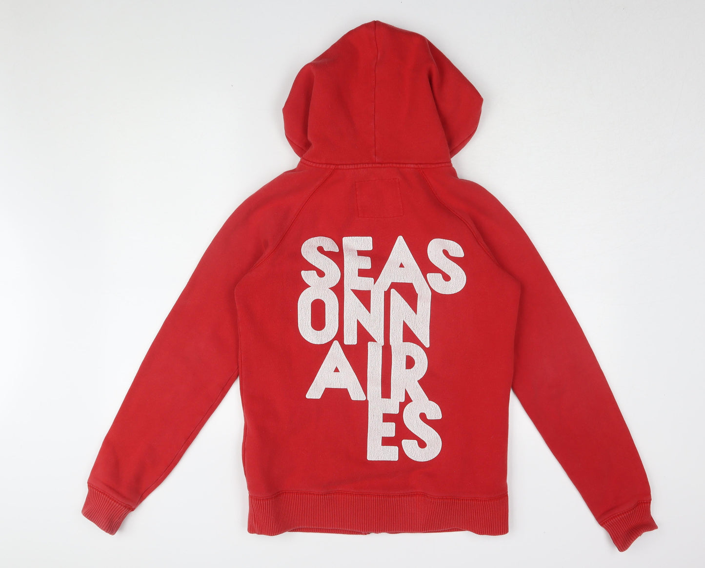 Womens UK Size 10 Jack Wills Red Full Zip Hoodie