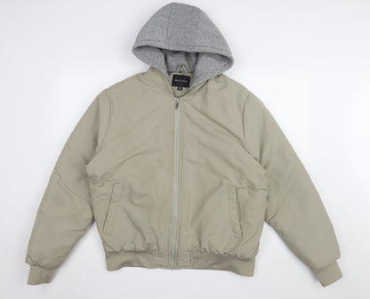 Womens UK Size S Brave Soul Beige Bomber Jacket