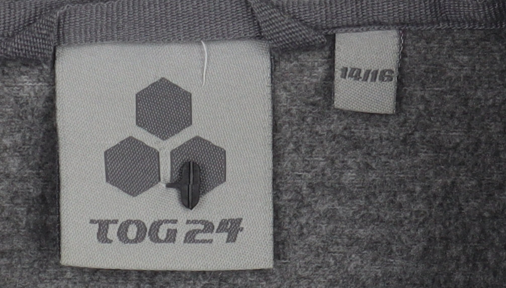 Womens UK Size 10 TOG 24 Grey Full Zip Sweatshirt