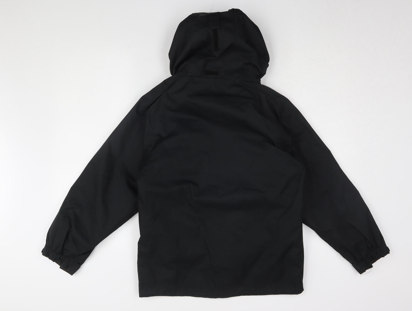 Hi Gear Boys Black Hooded Rain Coat - Size 7-8