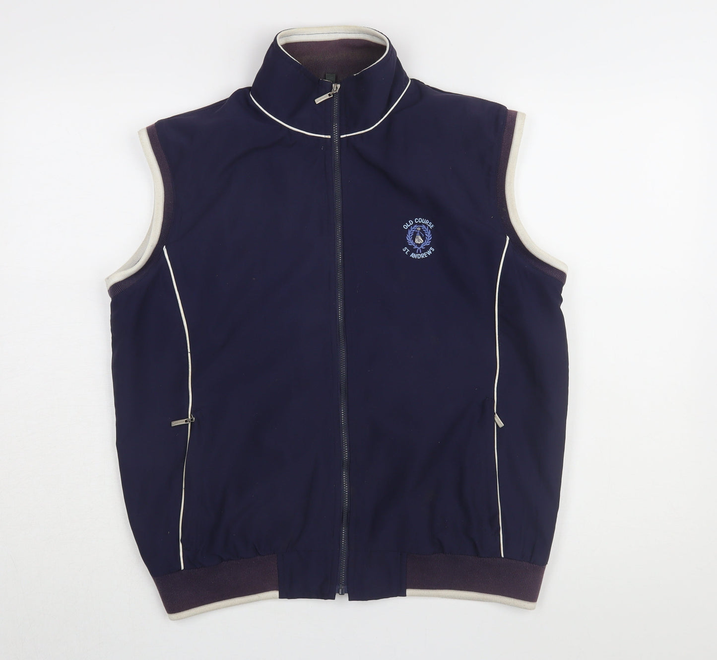 Mens UK Size M Lyle & Scott Blue Gilet