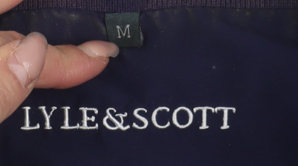 Mens UK Size M Lyle & Scott Blue Gilet