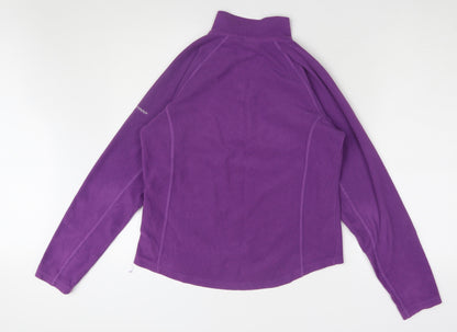 Trespass Women's Purple Fleece 1/4 Zip Pullover Medium