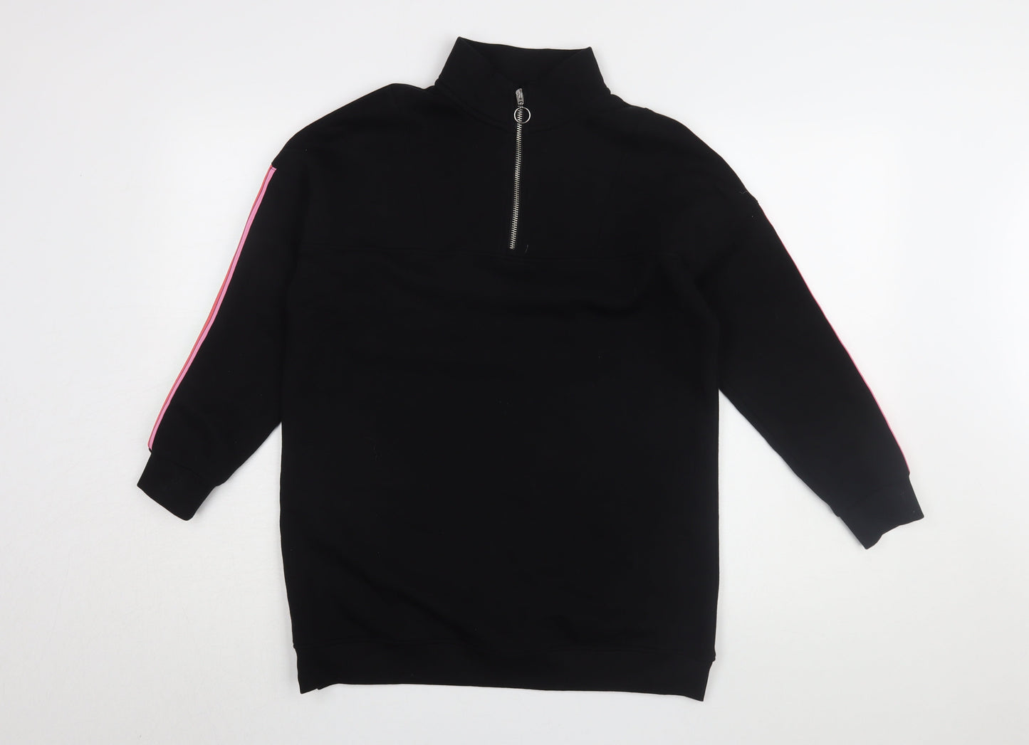 Marks and Spencer Girls Black Full Zip Sweatshirt 11-12 Years