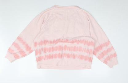 Gap Women's Pink Tie Dye Pullover Sweatshirt M