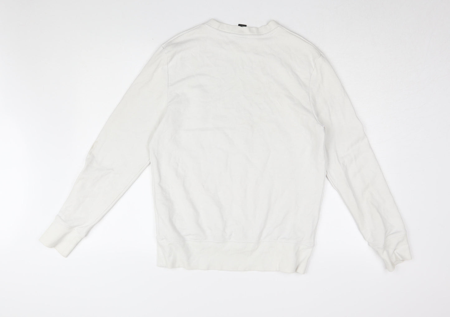 Mens UK Size UK 10 H&M White Pullover Sweatshirt
