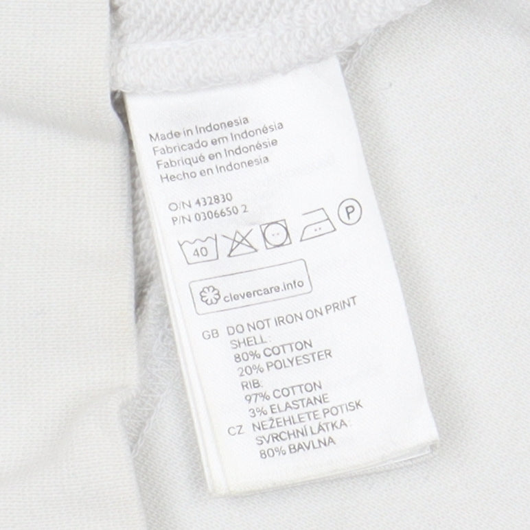 Mens UK Size UK 10 H&M White Pullover Sweatshirt