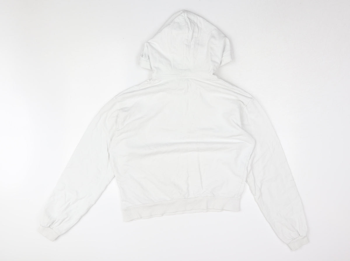 NA-KD Women's White Pullover Hoodie - Size M