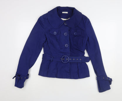 Womens UK Size M VILA Blue Basic Jacket