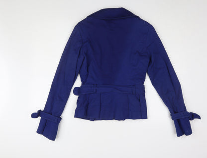 Womens UK Size M VILA Blue Basic Jacket