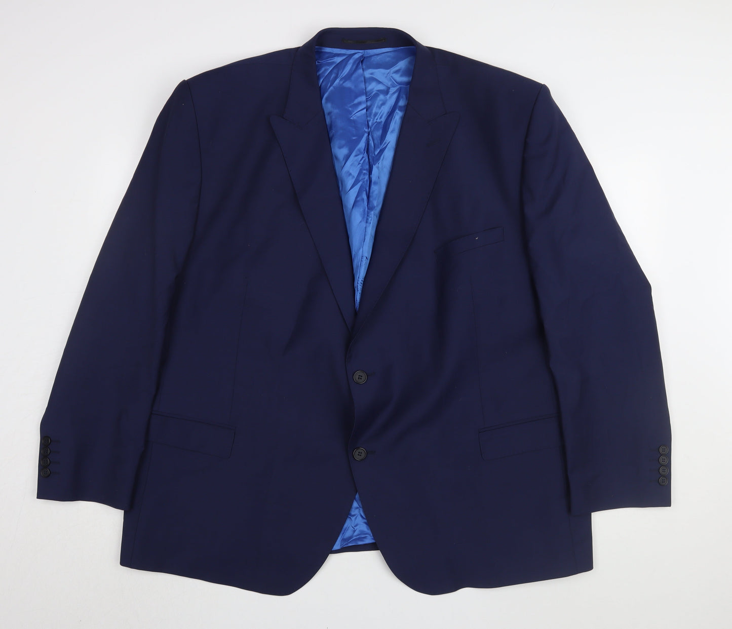 Mens UK Size 54 Santinelli Regular Blue Suit Jacket