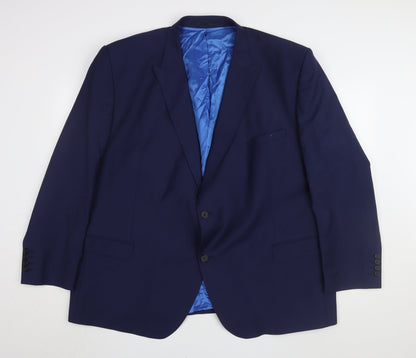 Mens UK Size 54 Santinelli Regular Blue Suit Jacket