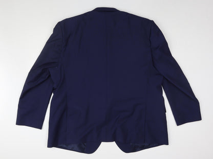 Mens UK Size 54 Santinelli Regular Blue Suit Jacket